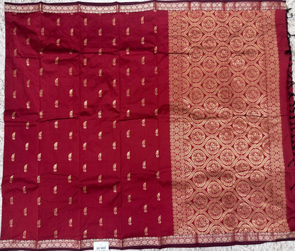 Semi silk with small border sarees