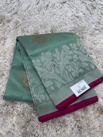 Chanderi Tissue Pattu Saree