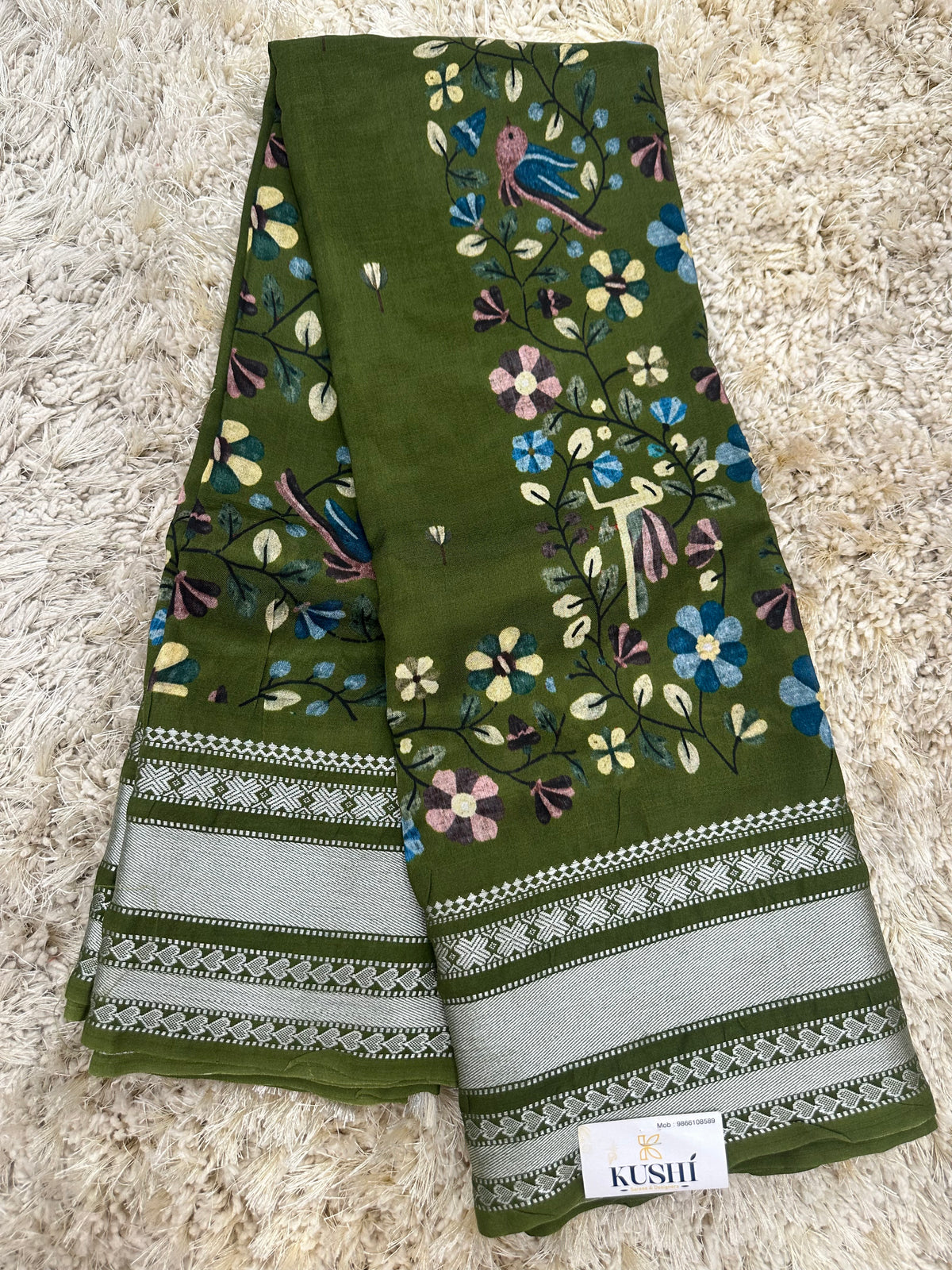 Mangalgiri digital print sarees