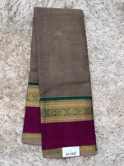 Kanchi Cotton Sarees with Heavy Pallu