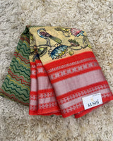 Mangalgiri digital print sarees