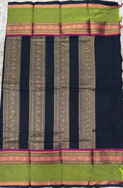 Kanchi Cotton Sarees with Heavy Pallu