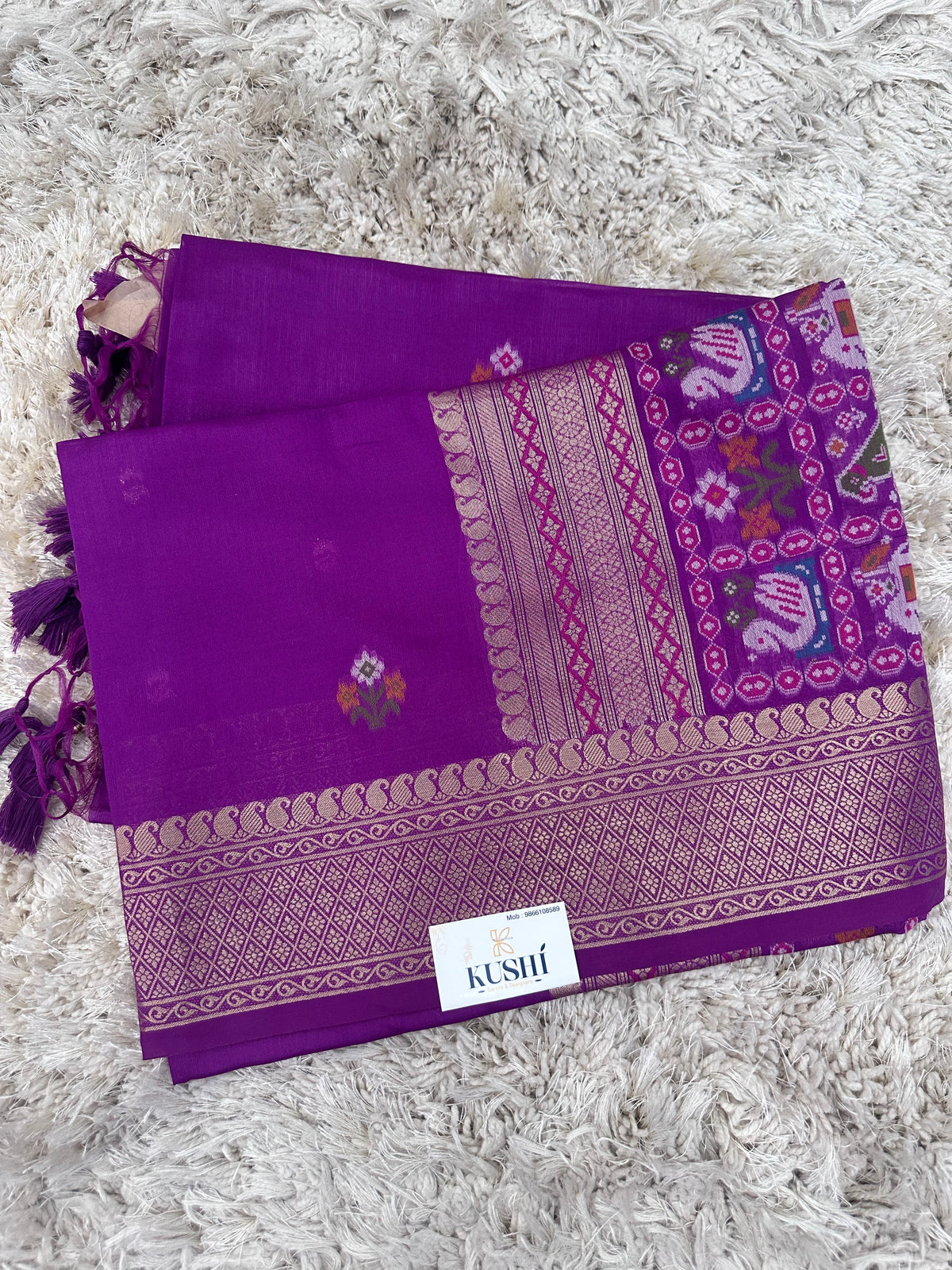 Munga Fancy Saree with Patola Pallu