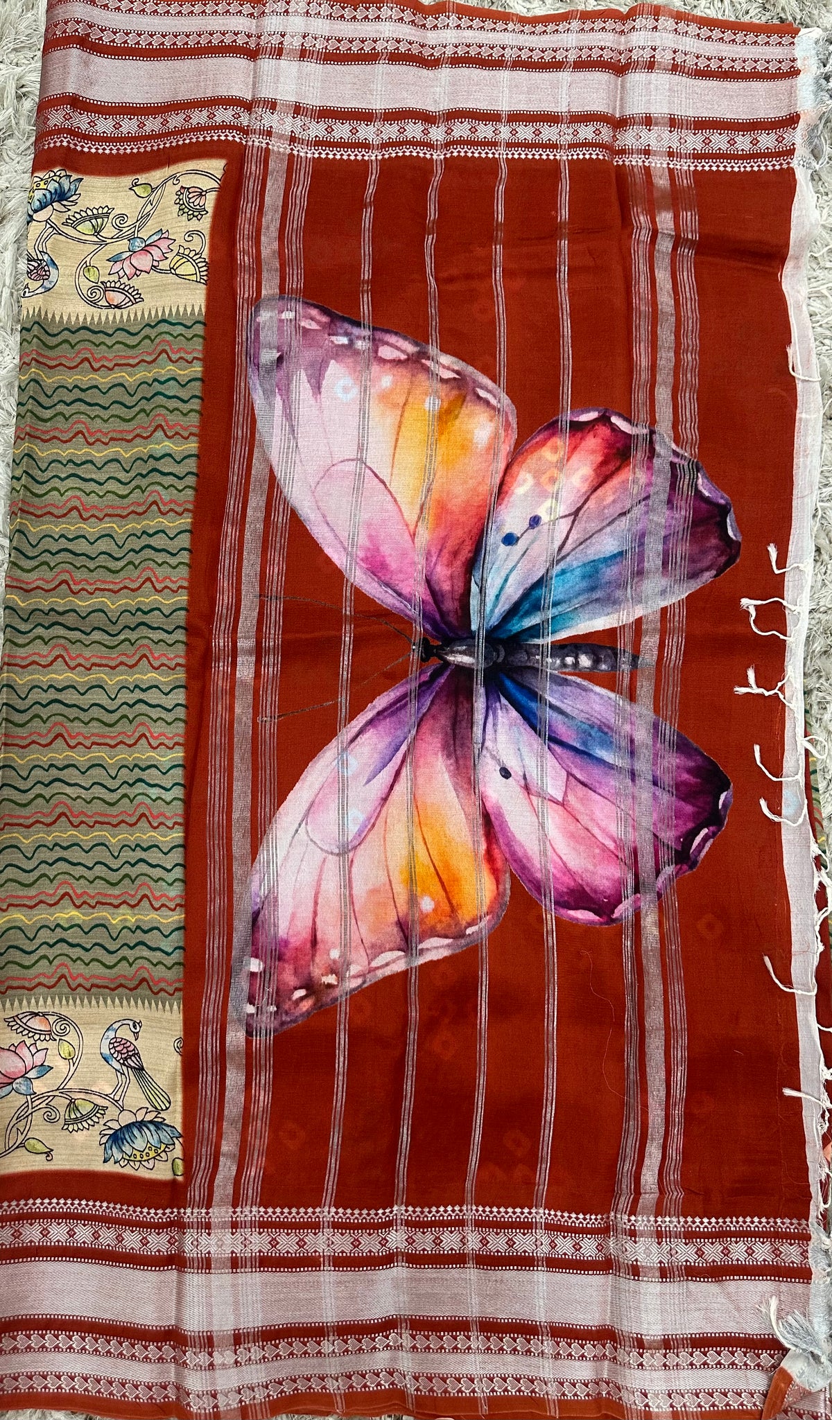 Mangalgiri digital print sarees