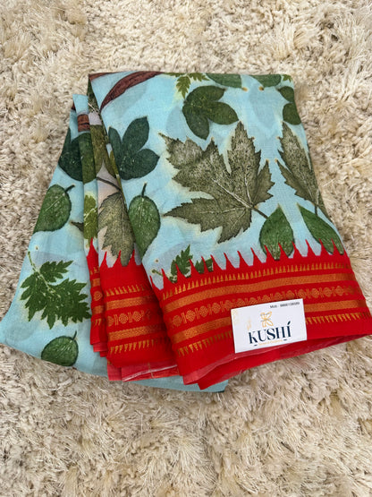 Mangalgiri digital print sarees