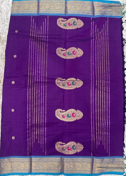 Kanchi Cotton Sarees with Heavy Pallu