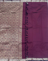 Semi silk with small border sarees