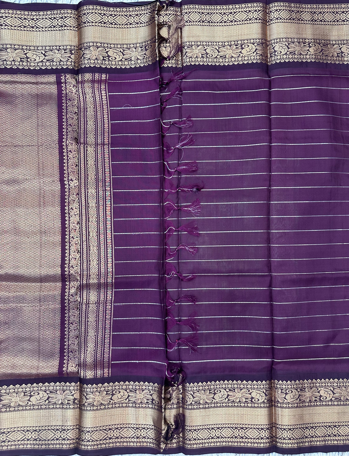 Green Checks Venkatgiri Pattu Saree