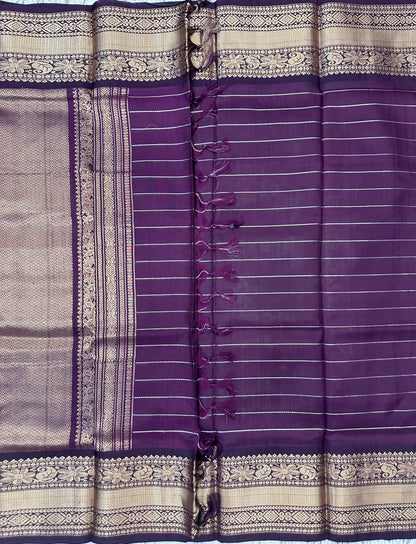 Green Checks Venkatgiri Pattu Saree