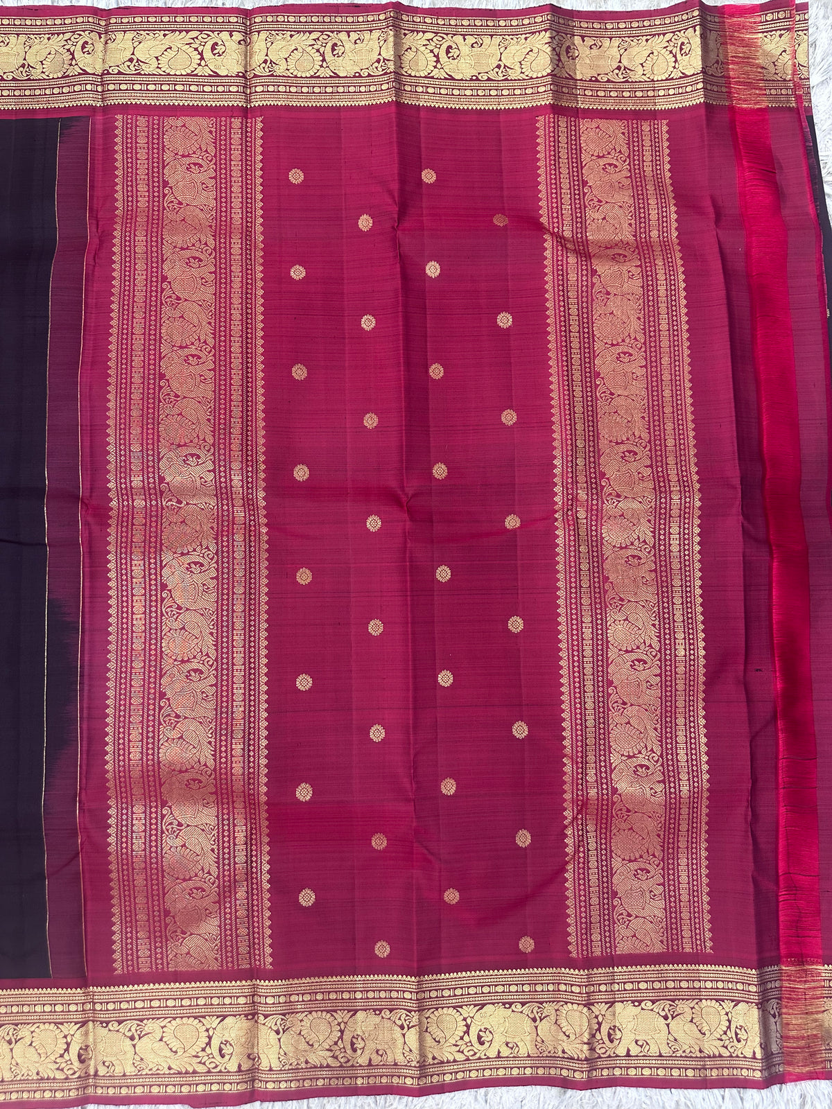 Brown Vintage Kanjivaram Pattu Saree