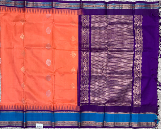 Venkatagiri Pattu Saree with Gap Border