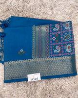 Munga Fancy Saree with Patola Pallu