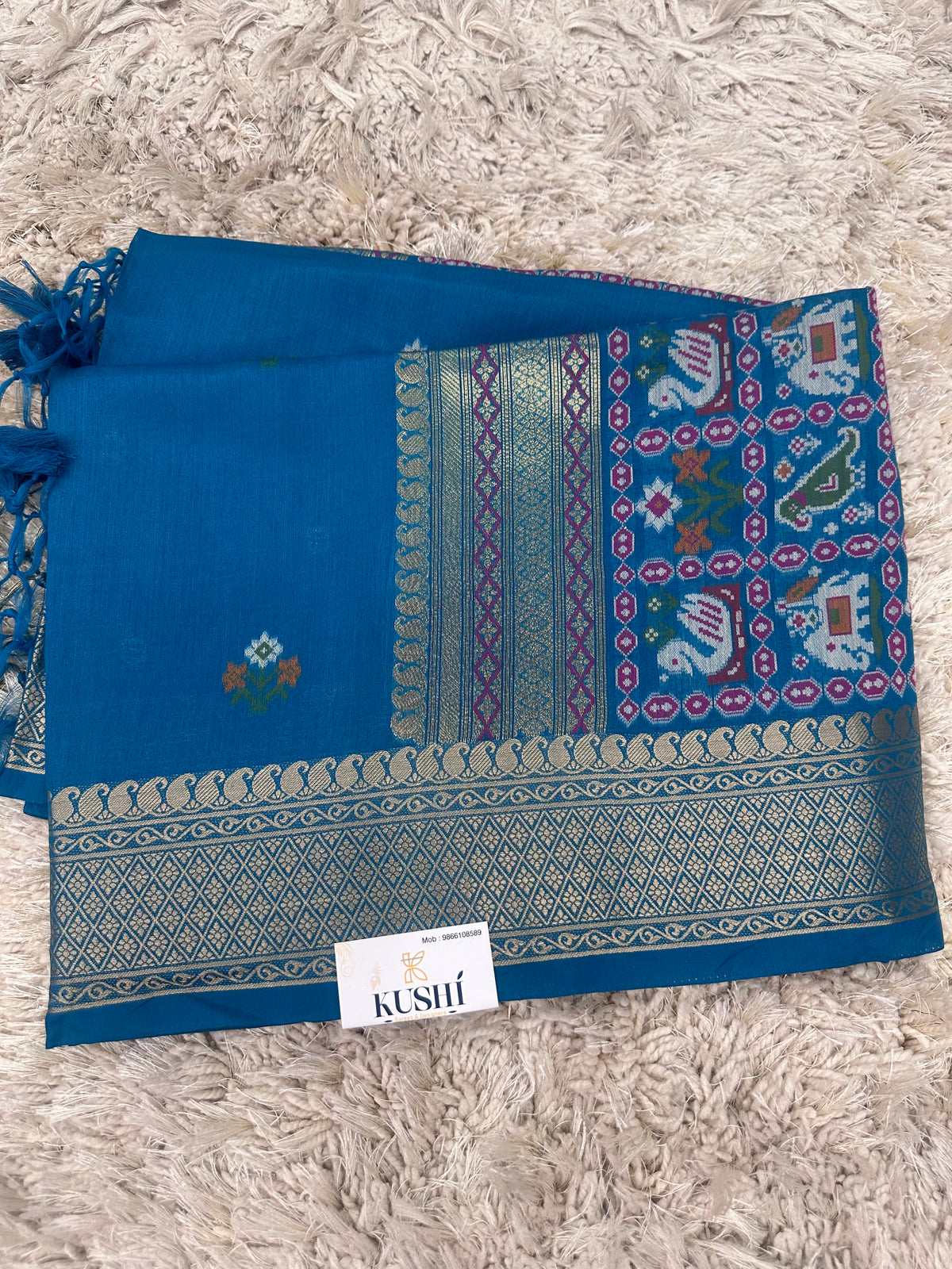 Munga Fancy Saree with Patola Pallu