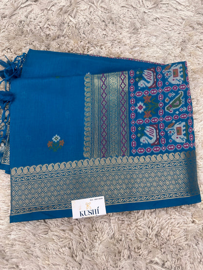 Munga Fancy Saree with Patola Pallu