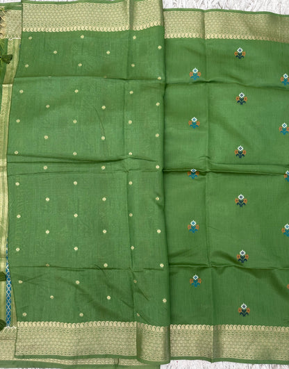 Munga Fancy Saree with Patola Pallu