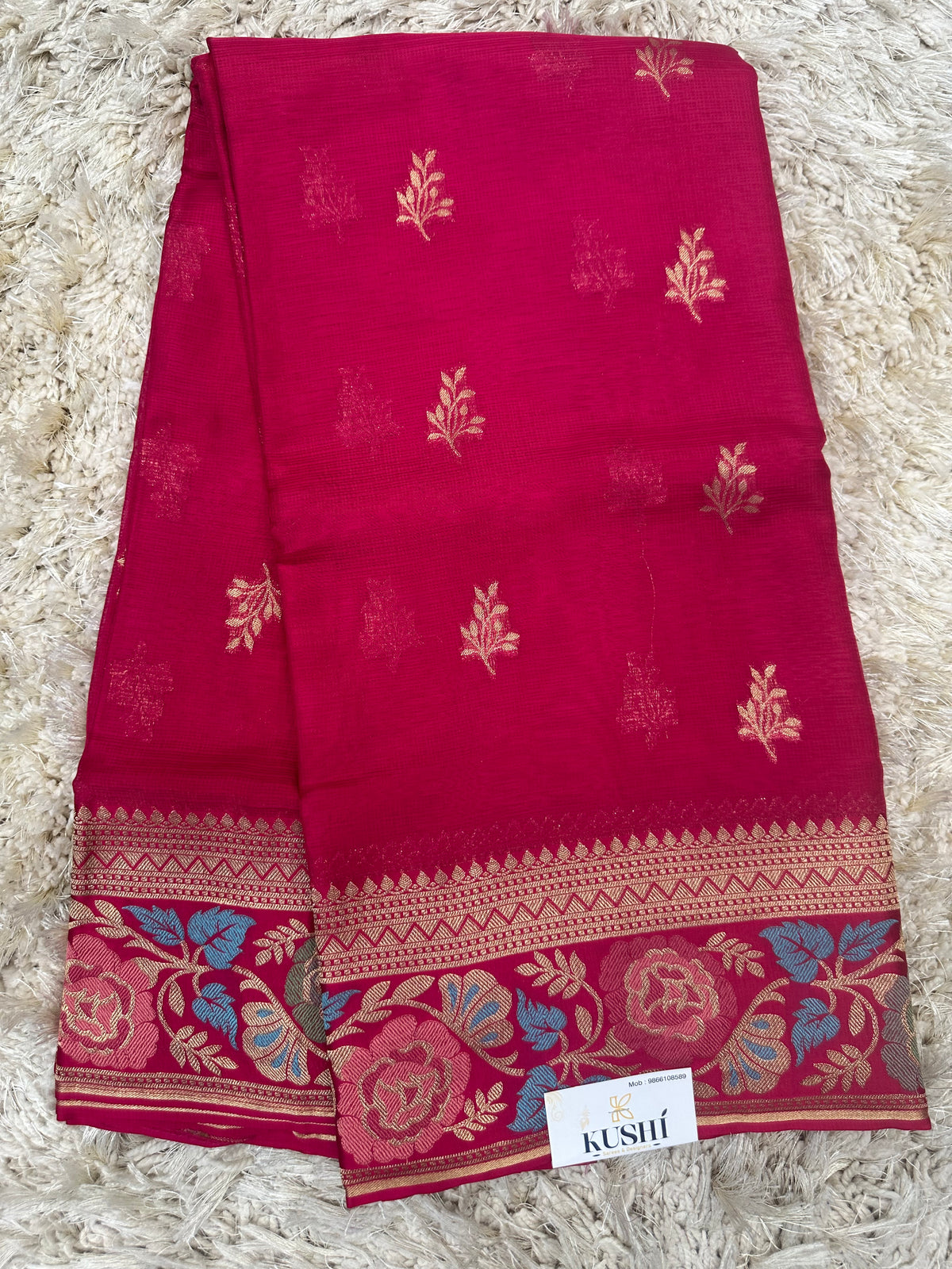 Manipuri silk Kota with banarase border saree
