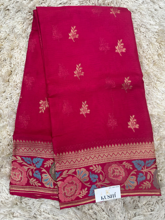 Manipuri silk Kota with banarase border saree
