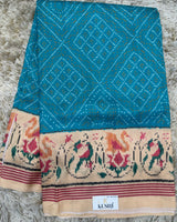 Semi Tussure Bandini Print Fancy Saree