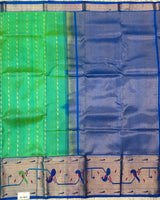 Green Venkatgiri Pattu with Paithani Border Saree
