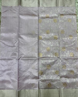 Lavender Chanderi pattu Allover saree