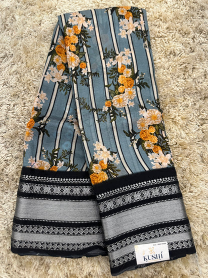 Mangalgiri digital print sarees