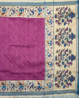 Semi Tussure Bandini Print Fancy Saree