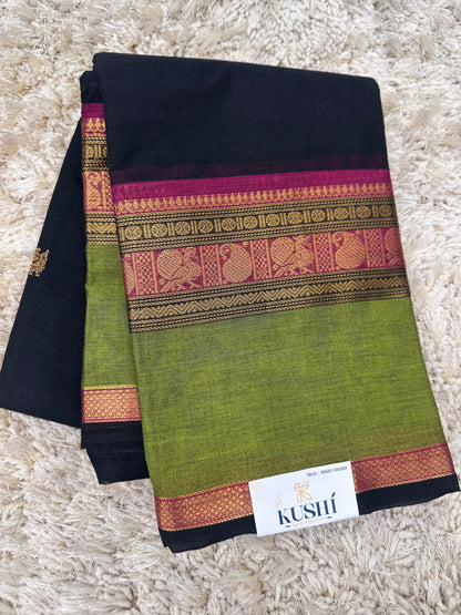 Kanchi Cotton Sarees with Heavy Pallu
