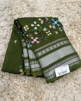 Mangalgiri digital print sarees