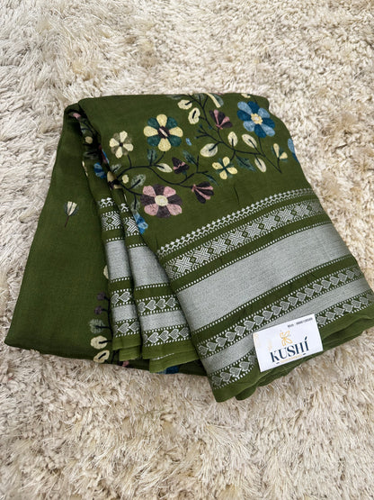 Mangalgiri digital print sarees