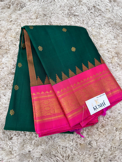 Gadwal Pattu Traditional Kanchi Border Sarees