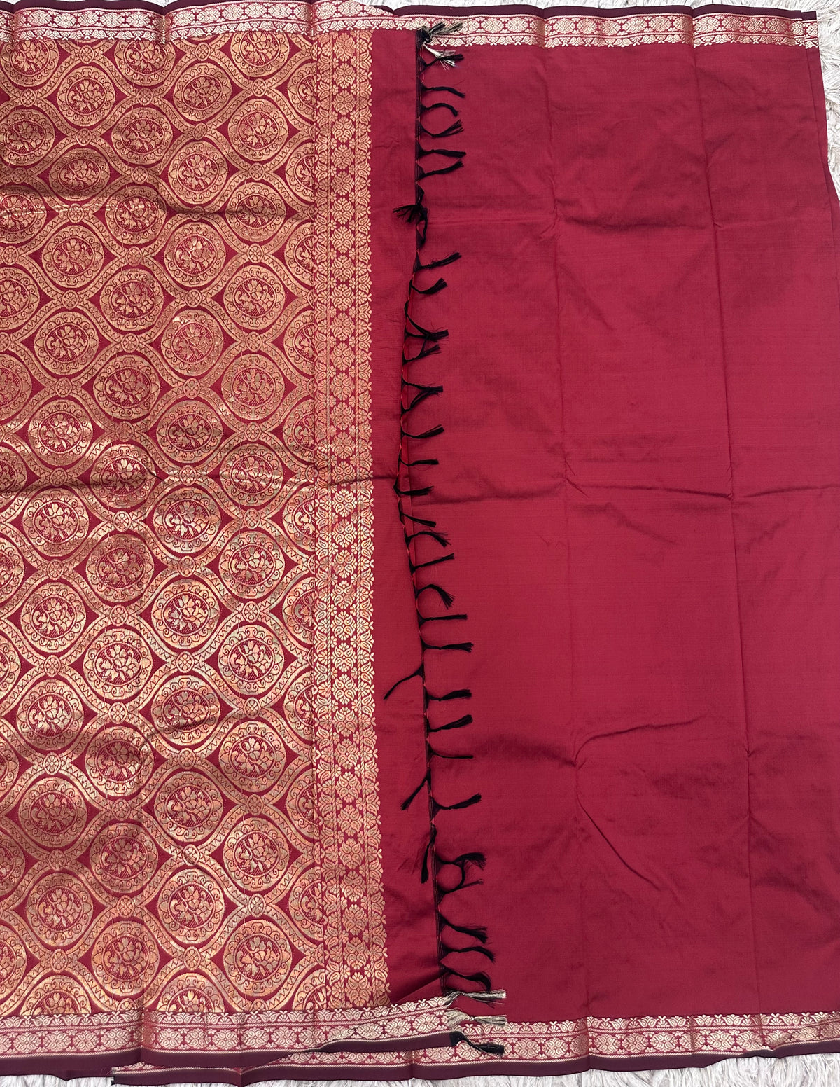 Semi silk with small border sarees