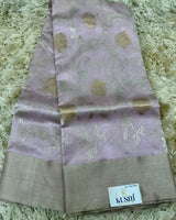 Lavender Chanderi pattu Allover saree