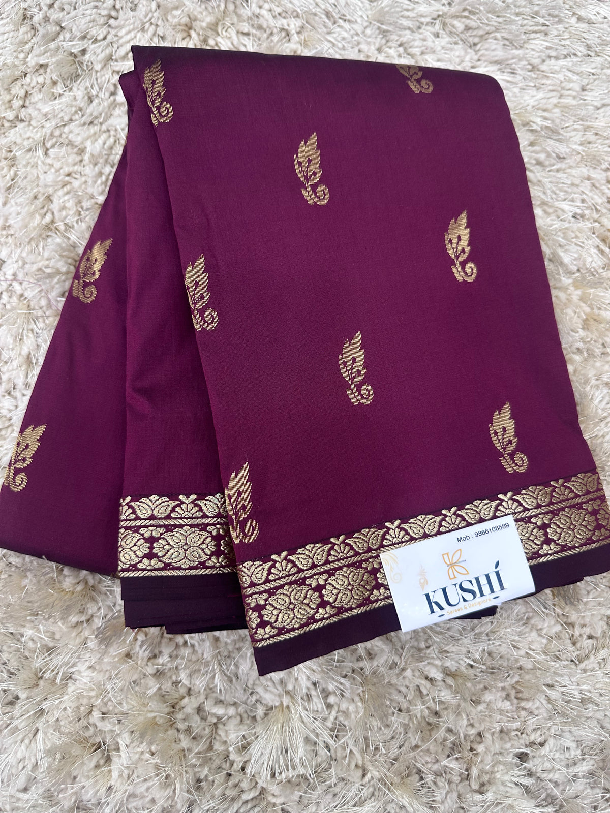 Semi silk with small border sarees