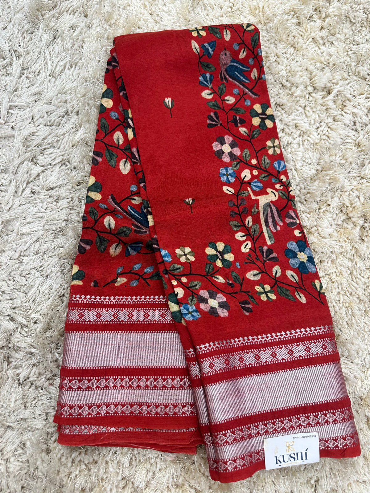 Mangalgiri digital print sarees