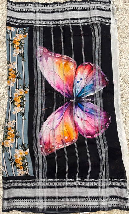 Mangalgiri digital print sarees