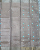 Chanderi Tissue  Pattu Saree with Kanchi Border