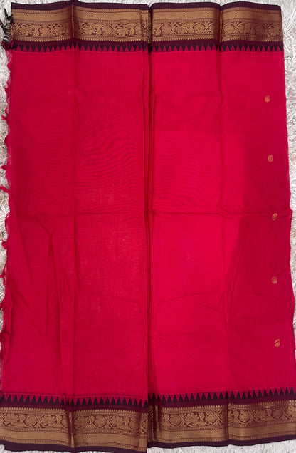Kanchi Cotton Sarees with Heavy Pallu