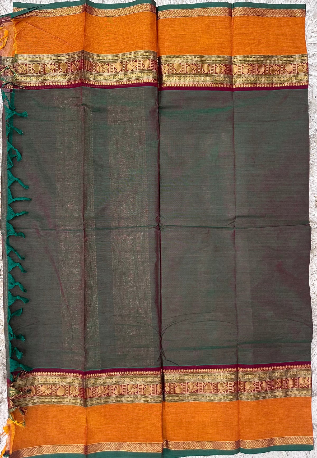 Kanchi Cotton Sarees with Heavy Pallu