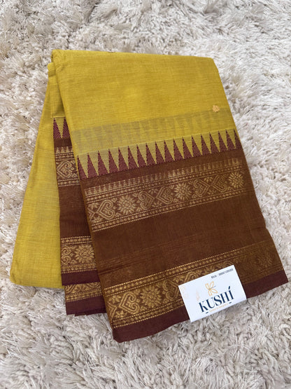 Kanchi Cotton Sarees with Heavy Pallu