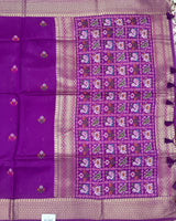 Munga Fancy Saree with Patola Pallu