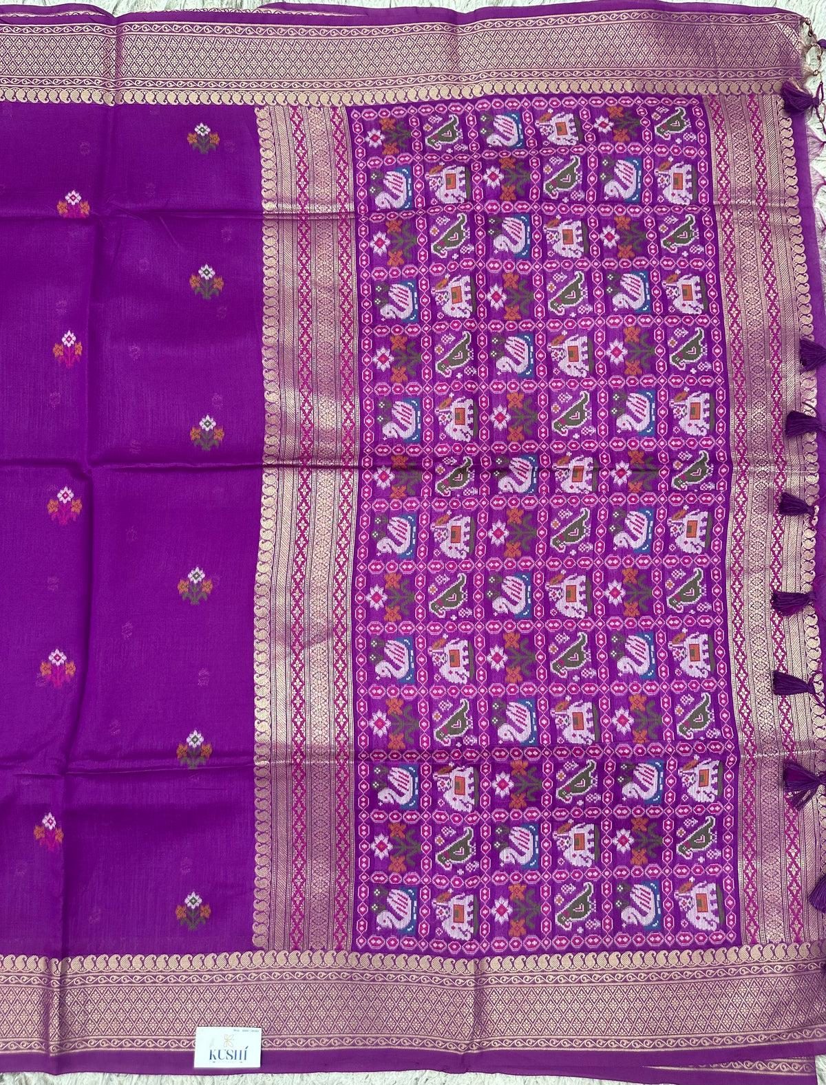 Munga Fancy Saree with Patola Pallu