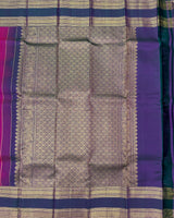 Pink gap border kanjivaram pattu saree