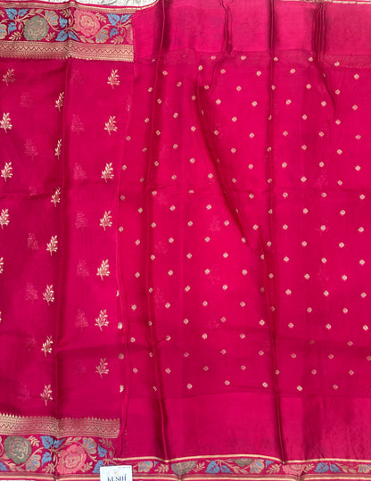 Manipuri silk Kota with banarase border saree
