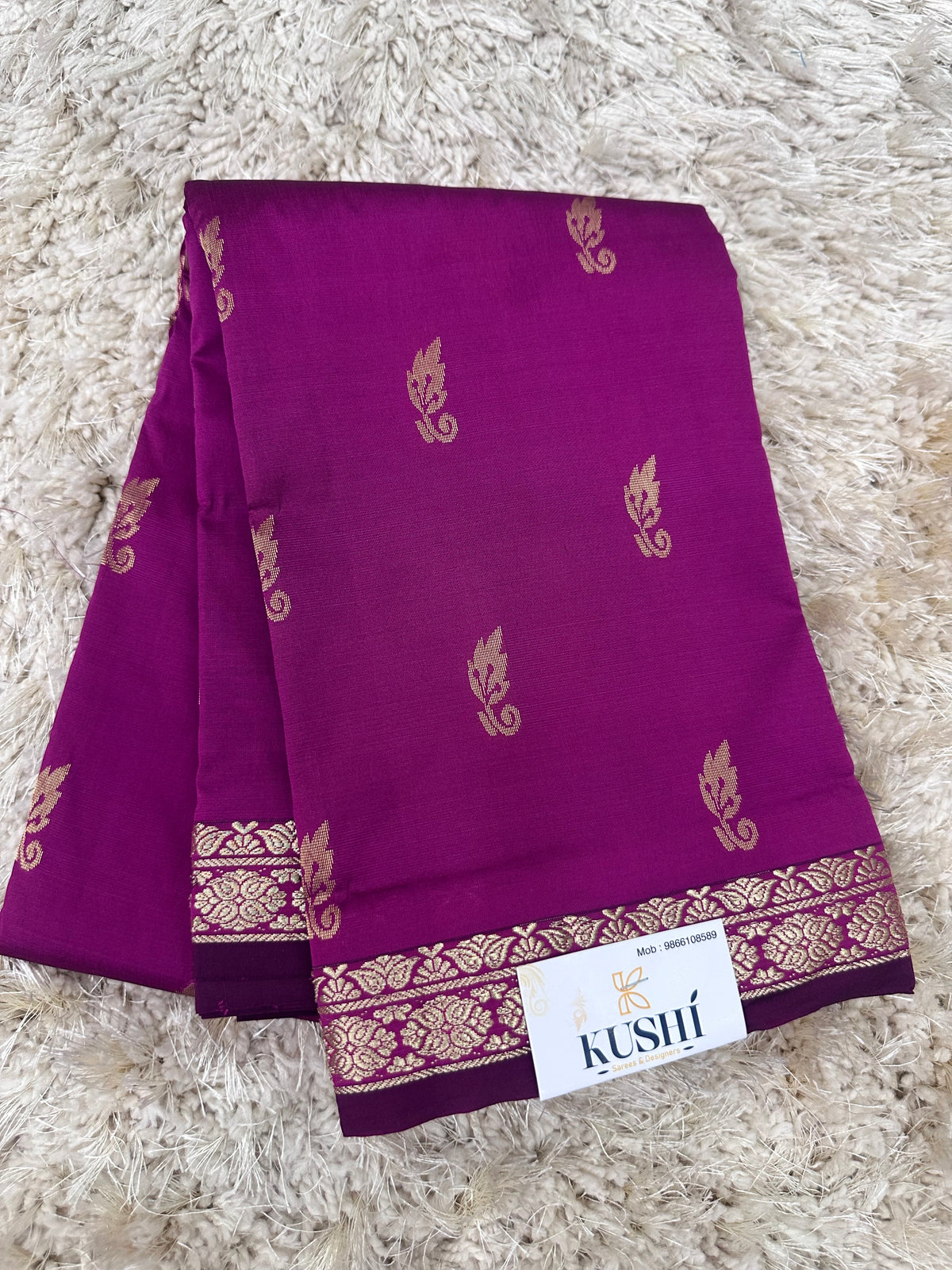 Semi silk with small border sarees