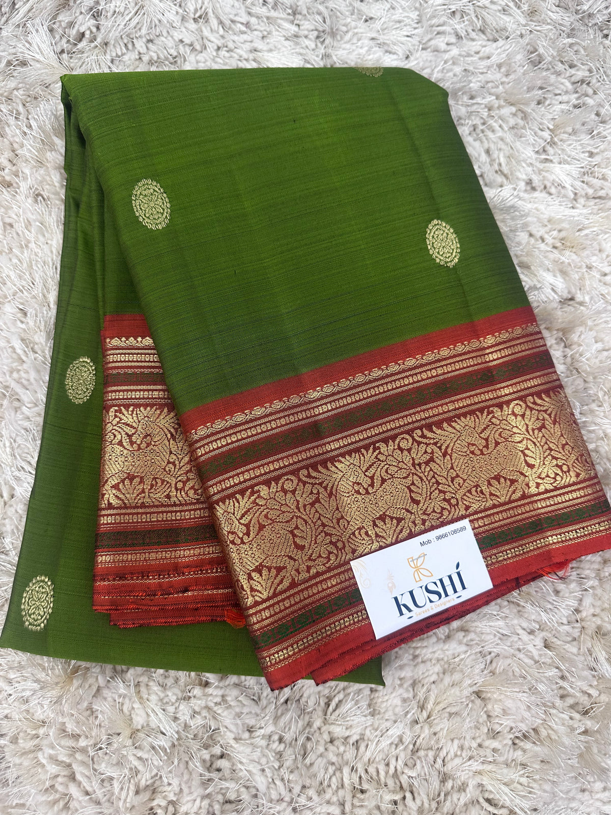 Green Kanjivaram Pattu Saree