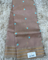 Chanderi Tissue  Pattu Saree with Kanchi Border