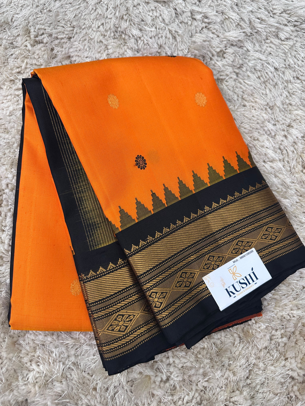 Gadwal Pattu Traditional Kanchi Border Sarees