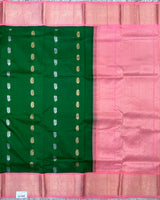 Green Venkatgiri Pattu Saree with Kanchi Border