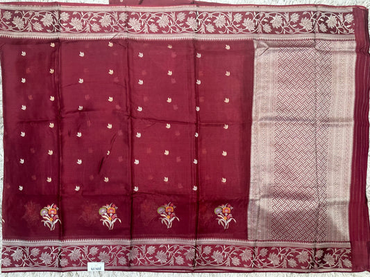 Manipuri silk Kota with banarase border saree