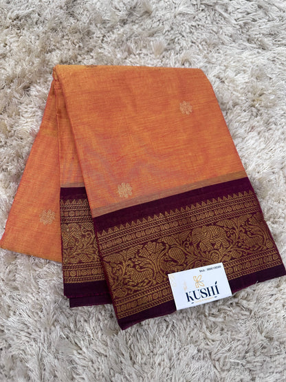 Kanchi Cotton Sarees with Heavy Pallu